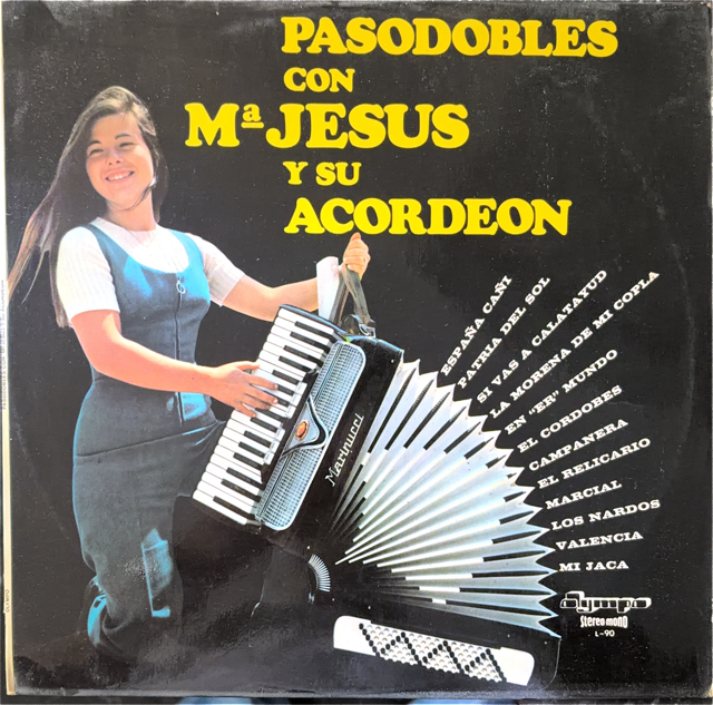 Portada PASODOBLES CON Mª JESÚS Y SU ACORDEÓN